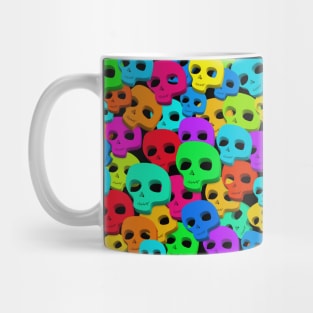 Aesthetic Cartoon Colour Skull Collage ∆∆∆∆ Graphic Design/Illustration Mug